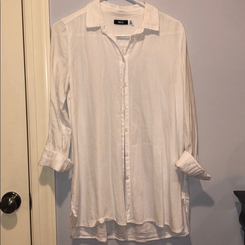white button up